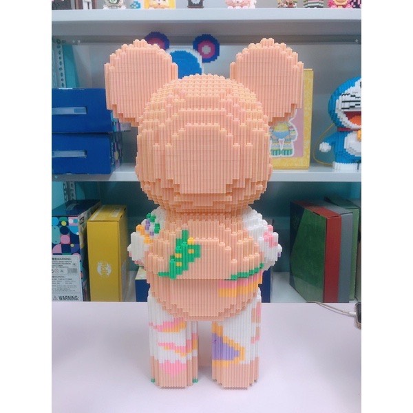 Bộ đồ chơi xếp hình gấu bê quà bearbrick 45cm