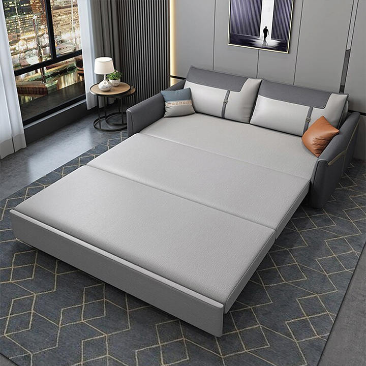 Giường Sofa Vải Sợi Nano Cao Cấp - Ghế Sofa Giường Đa Năng Có Ngăn Chứa Đồ,Vải Sợi Nano Cao Cấp , Chuyển Đổi Từ Ghế Sang Giường Tiện Lợi , Tiết Kiệm Không Gian