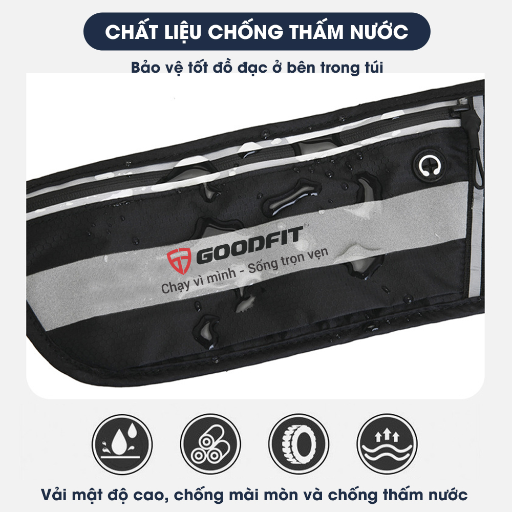 Hình ảnh Đai chạy bộ, túi đeo hông đựng điện thoại, đựng nước GoodFit GF122RB