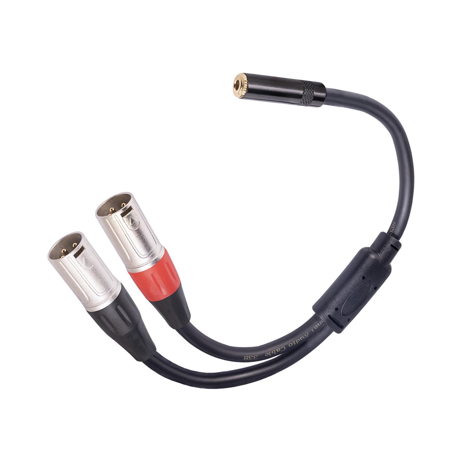 3.5 mm Female Audio Cable Adapter Y Splitter AUX Cable for Mobile Home PC