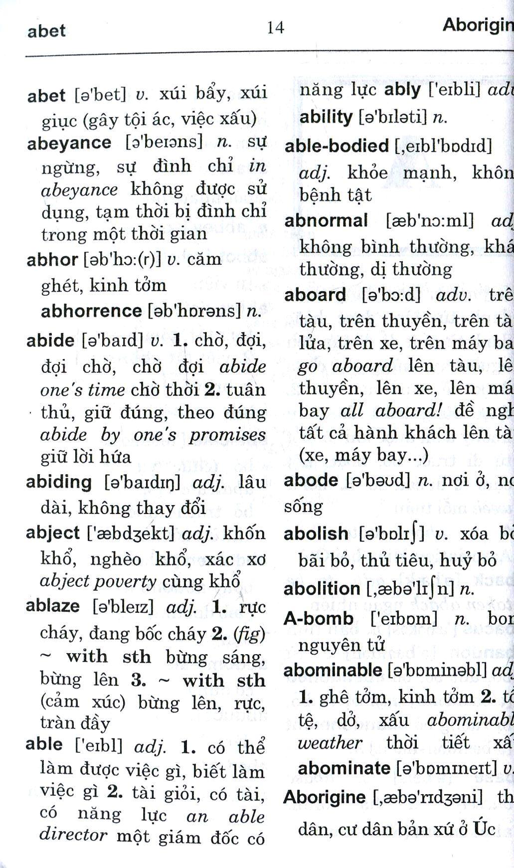 Sách - Từ Điển Anh-Viêt Dành Cho Học Sinh Trung Học Phổ Thông (170.000 Từ) (Tái Bản 2023) - ảnh 6