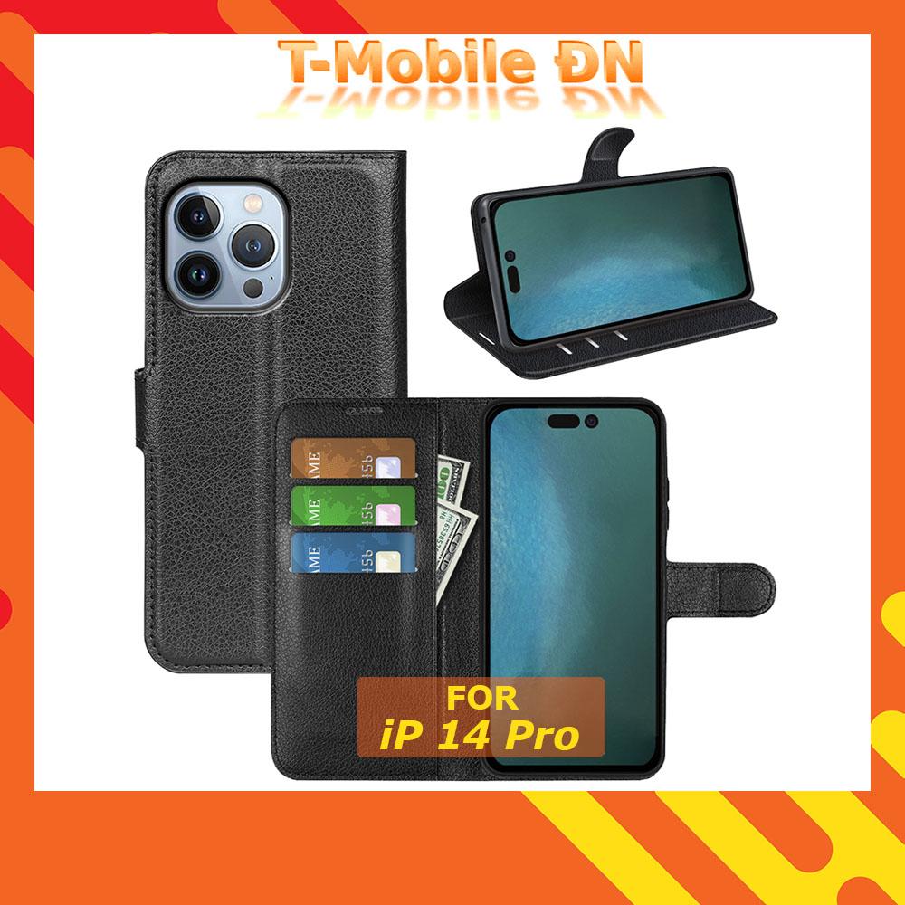 Bao da cho iPhone 14/14Plus/14Pro/14Promax, Ốp lưng 2 mặt có nắp gập và chống xem phim cho iPhone 14 Pro max Plus