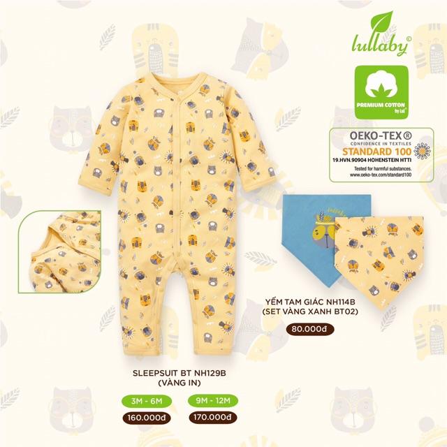 Body Sleepsuit và yếm hoạ tiết