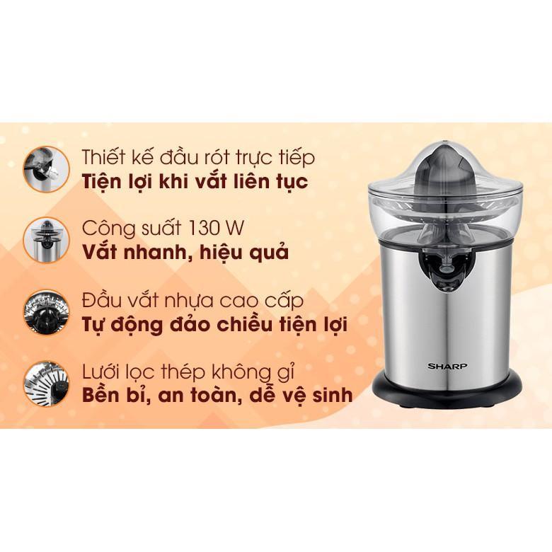 Máy Vắt Cam SHARP EJ-J130-ST - Hàng Chính Hãng (Bảo Hành 12 Tháng)