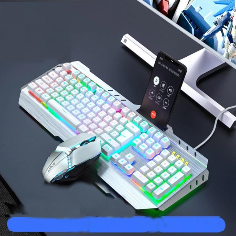 Gửi Miếng Lót Chuột Thao Túng Bộ Bàn Phím Và Chuột Máy Tính Chơi Game Bộ Trò Chơi Hồng Kim Loại Bàn Phím