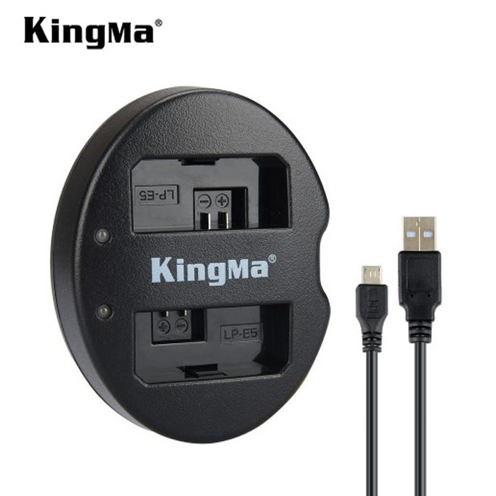 Sạc đôi Kingma for Canon LP-E5 - Hàng chính hãng