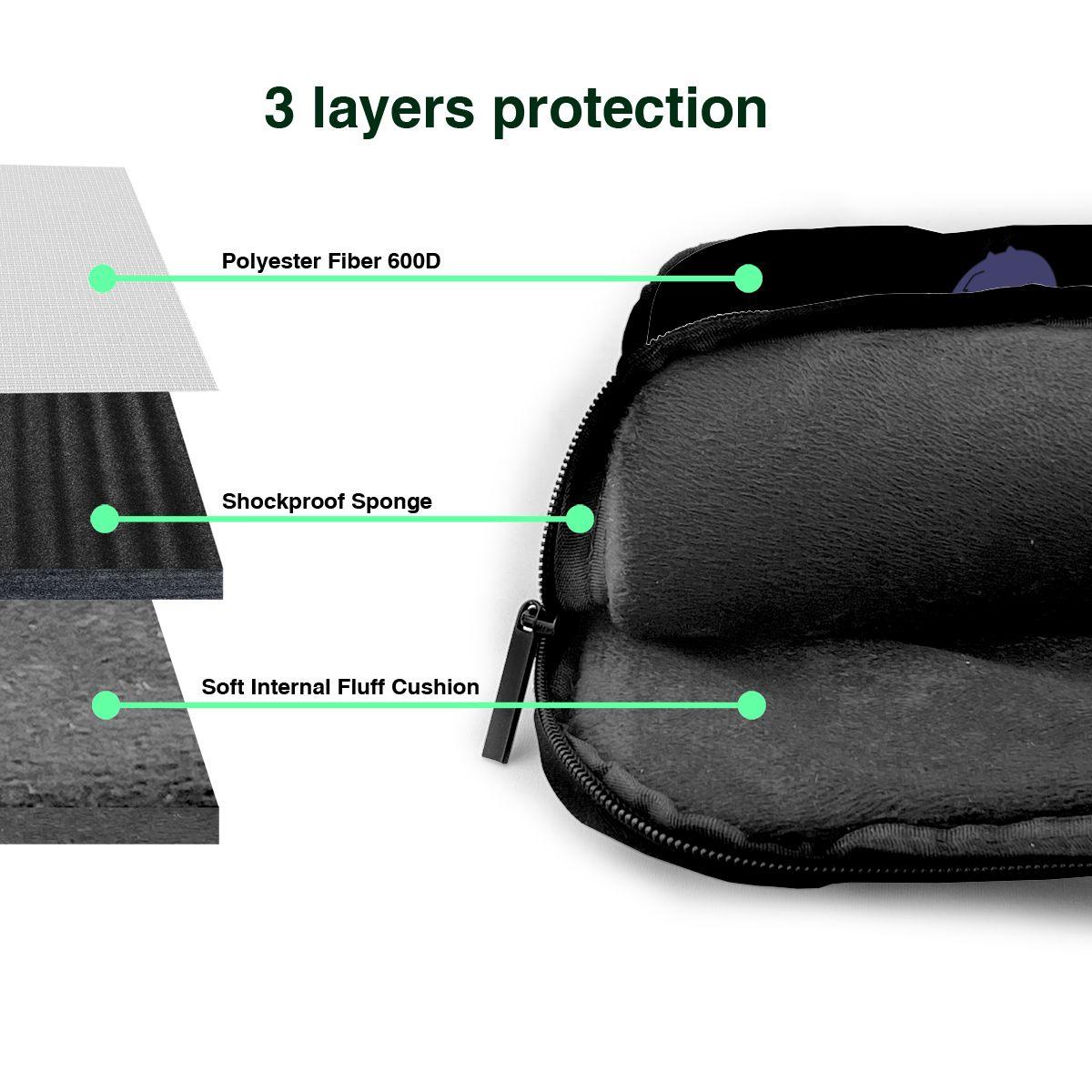 Laptop Túi Mang Đi Dễ Thương Túi Máy Tính Xe Đạp Ly Hợp Laptop Túi