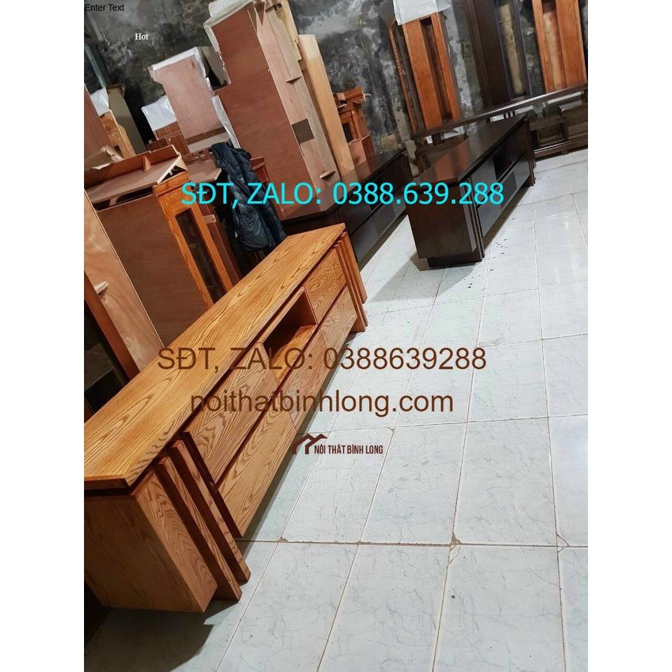 Kệ tivi gồ sồi 2m