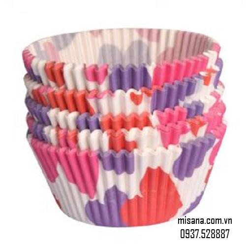 Bộ 1000 Lót Giấy Cupcake Chống Dính Hoa Văn 9.5cm