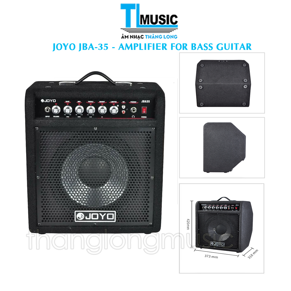 JOYO JBA-35 - 35W – Loa Amplifier Guitar Bass Công Suất 35W, Bluetooth, EQ 3 Âm Tần, Quai Xách Di Động- Hàng Chính Hãng