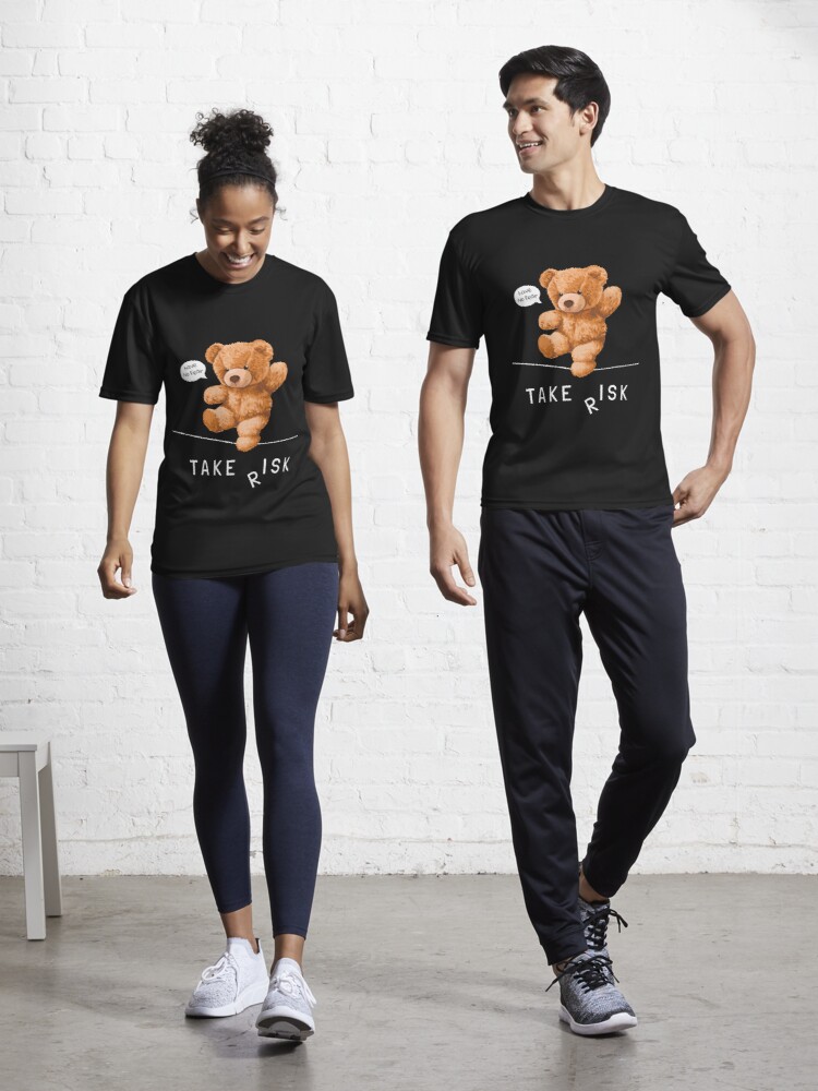 Áo Thun Premium Nam Nữ hình GẤU Bear Toy Take Risk, Unisex Form rộng 100% Cotton Co Giãn 4 Chiều Thoáng Mát