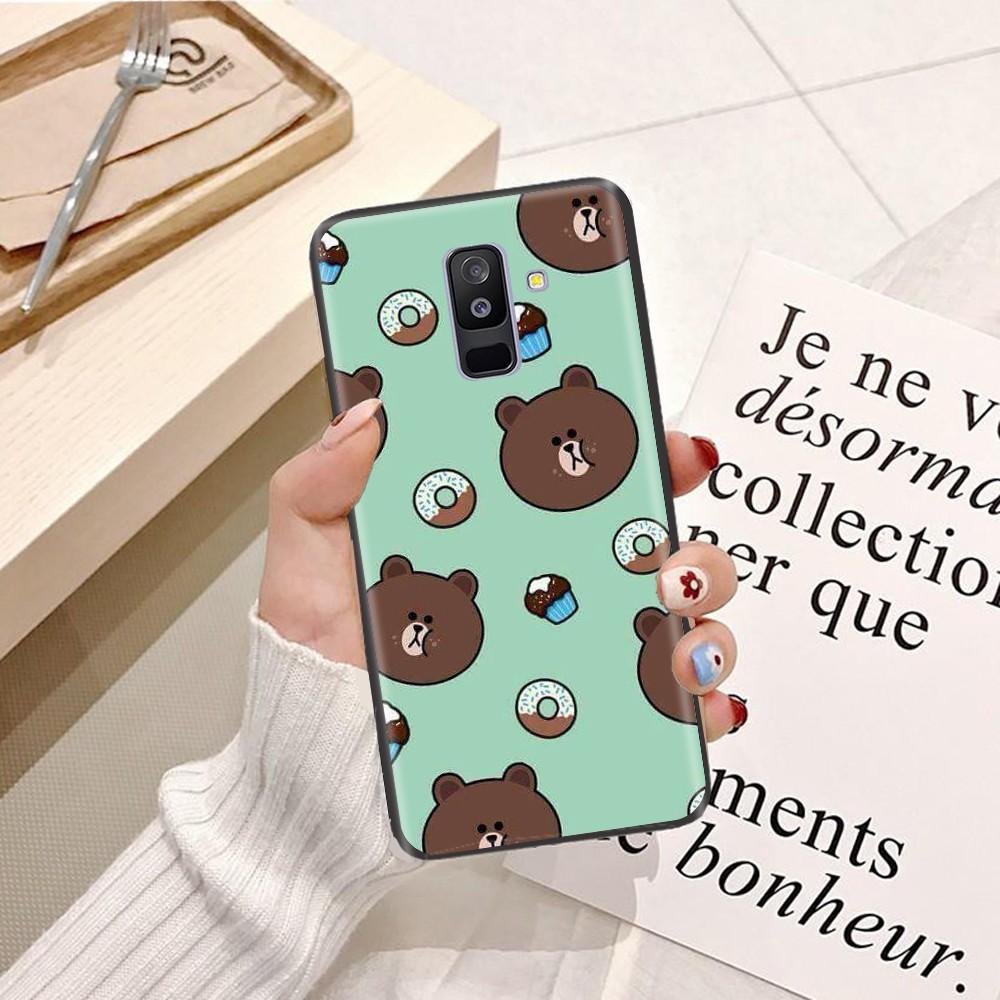 Ốp lưng dành cho điện thoại Samsung Note 3 Viền dẻo TPU hình Gấu Nâu Cute