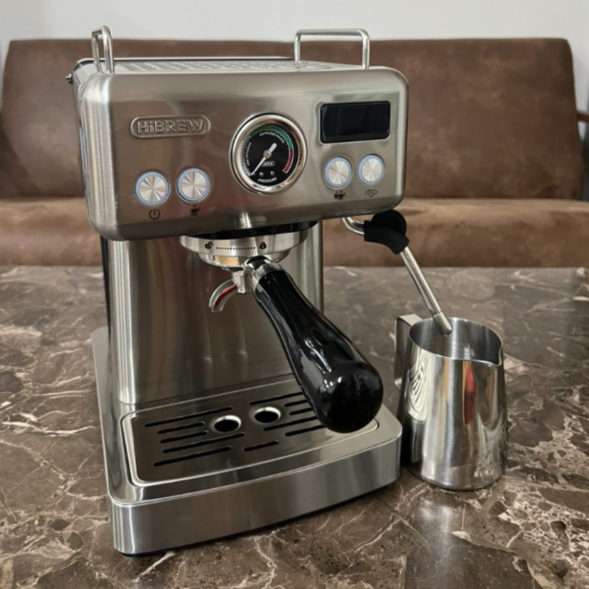 Máy pha cà phê Espresso chuyên nghiệp thương hiệu HiBREW H10A , áp suất 19bar , công suất 1350W - Hàng Chính Hãng