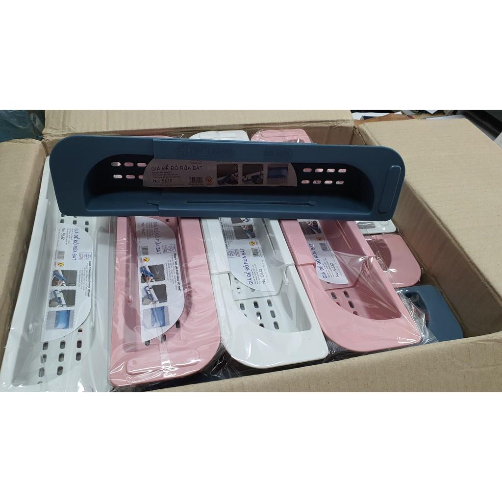 Gía để đồ rửa bát nhựa VIỆT NHẬT 5612 , có thể điều chỉnh kích thước, gác bồn đa năng -Như Trang Plaza