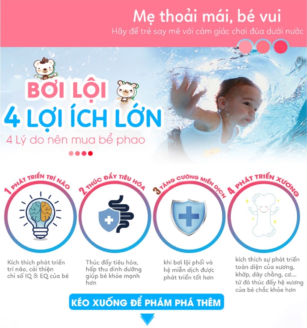 Bể bơi cho bé, hồ bơi trẻ em loại dày hình chữ nhật 1m2, 1m3, 1m5, 1m8, 2m1 | 2 tầng, 3 tầng, Bể Bơi Phao Bơi Trong Nhà 3 Tầng Cho Trẻ Em, Hồ Bơi Tắm Cho Bé Dày Dặn, Bể bơi cho bé, Hồ bơi trẻ em - dododios