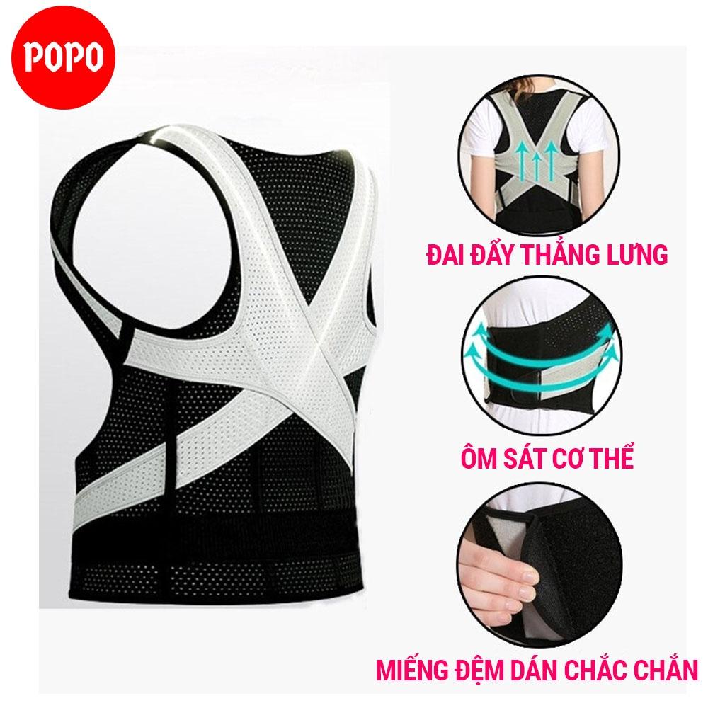 Đai chống gù lưng, bảo vệ lưng dành cho nam và nữ, điều chỉnh tư thế hiệu quả giúp massage thư giãn SPORTY