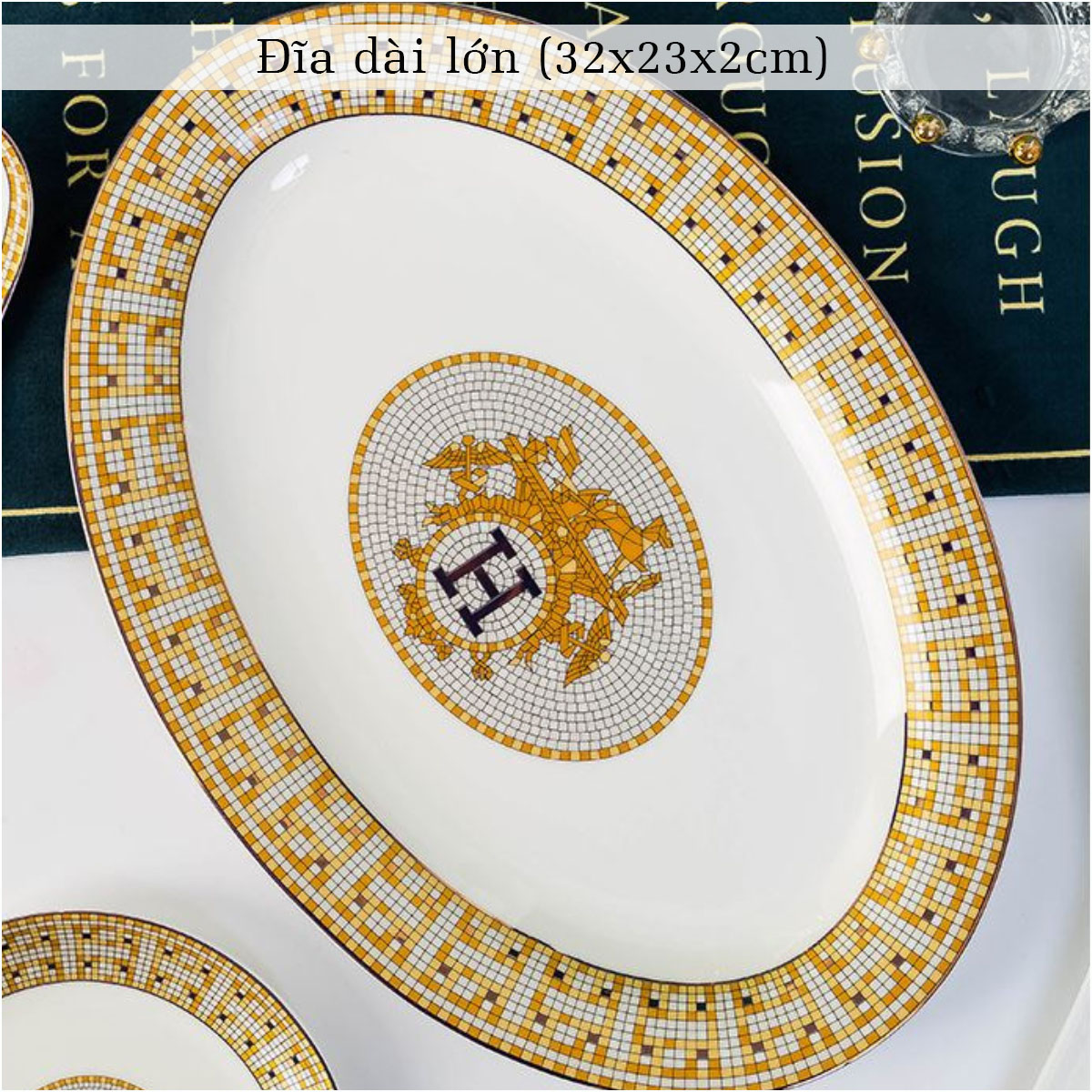 Bộ bát ăn cơm SỨ XƯƠNG Giang Tây cao cấp 56 chi tiết - Bộ chén ăn cơm sang trọng, tinh tế - Bát đĩa mỏng nhẹ nhưng cứng trong và cách nhiệt tốt. Mã GS75