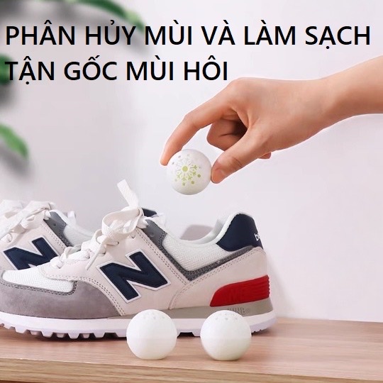 Set bịch 6 viên bóng hình cầu rỗng giúp phân tán đều hương thơm , khử mùi giày ,mùi quần áo ,nhà tắm ,hút ẩm , nấm mốc khử khuẩn tối ưu 