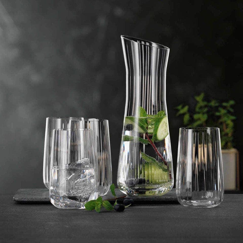 Set 1 Bình Và 4 Cốc Pha Lê Spiegelau Nachtmann 445196, Bộ Bình Ly Thủy Tinh Cao Cấp Dùng Uống Nước
