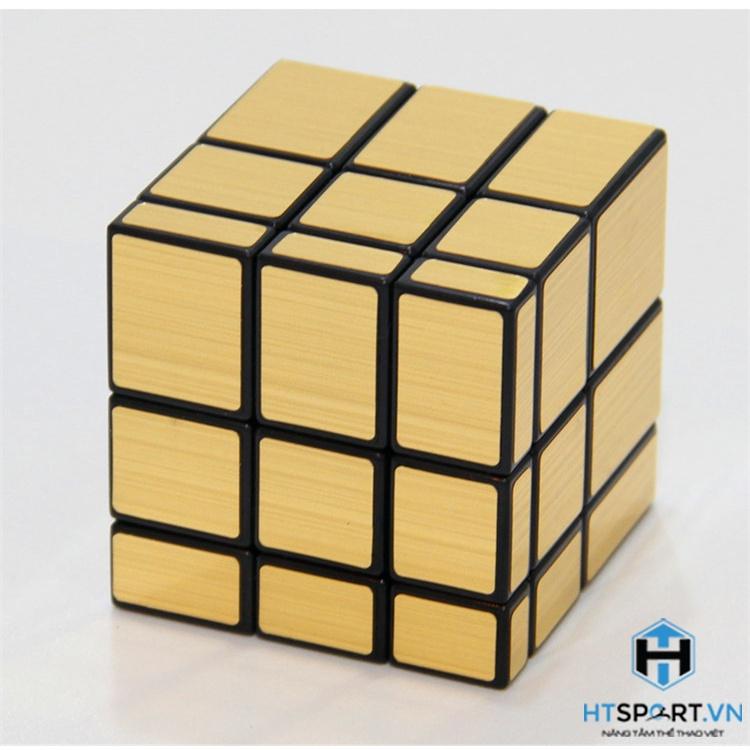 RuBik Tráng Gương Vàng, Rubik Mirror 3x3 Khối Lập Phương Ma Thuật Viền Đen - Gold