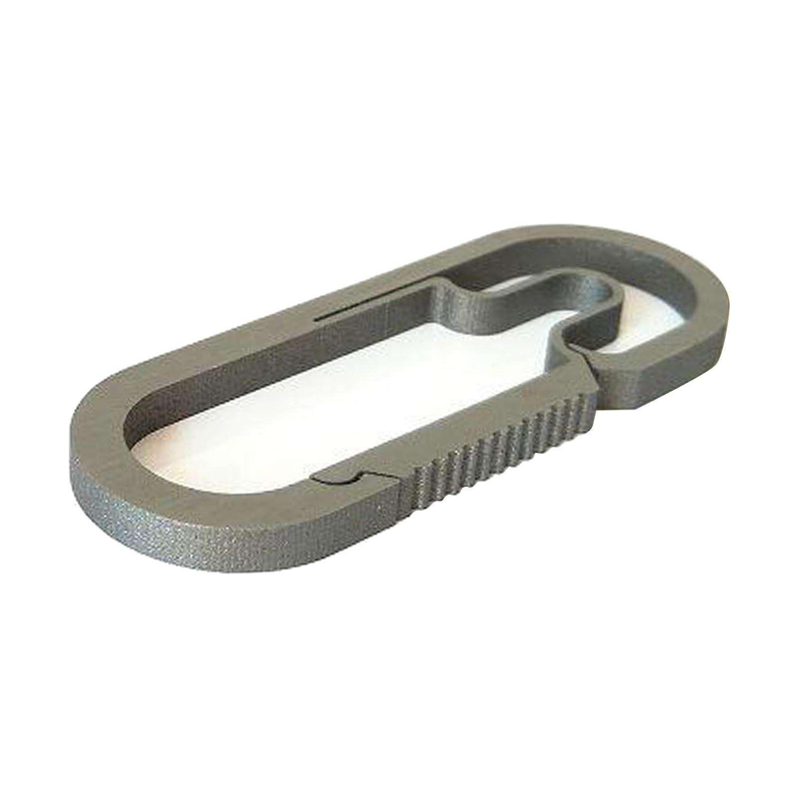 Titanium Outdoor Camping Carabiner Keychain Buckle Snap Hook 7cm Silver