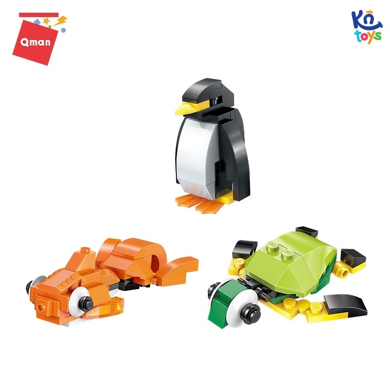 Đồ chơi xếp hình lắp ráp Qman 2901 - Hộp gạch sáng tạo cơ bản