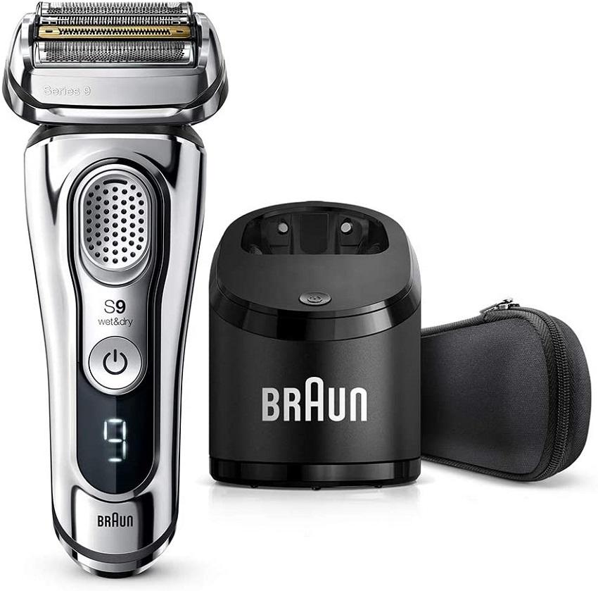 Máy Cạo Râu Nam Braun SERIES 9 9390CC, Braun Shaver, Sạc Nhanh, Vệ Sinh An Toàn Dưới Nước, Model 2023, Nhập Đức