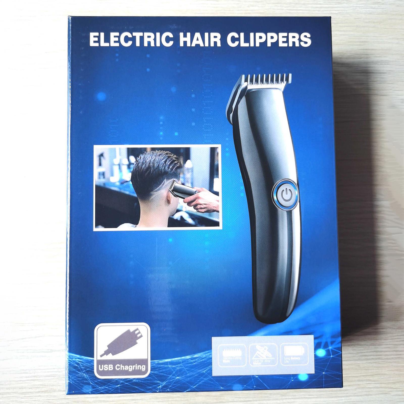 Mens Hair Clippers, Hair Cutter for Men Cordless USB Rechargeable Hair Trimmer Set Trimmer Grooming Cutter Kit Electric Hair Removal Machine Low Noise