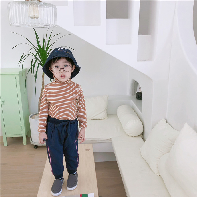 Áo thun cotton cổ cao cho bé trai bé gái, chất dày dặn ấm | MA07