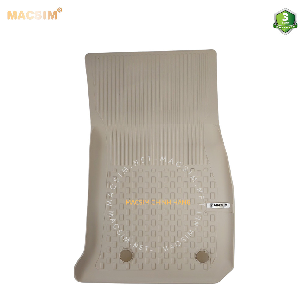 Thảm lót sàn ô tô nhựa TPE Silicon BMW 3 series 2012- 2019 Beige Nhãn hiệu Macsim