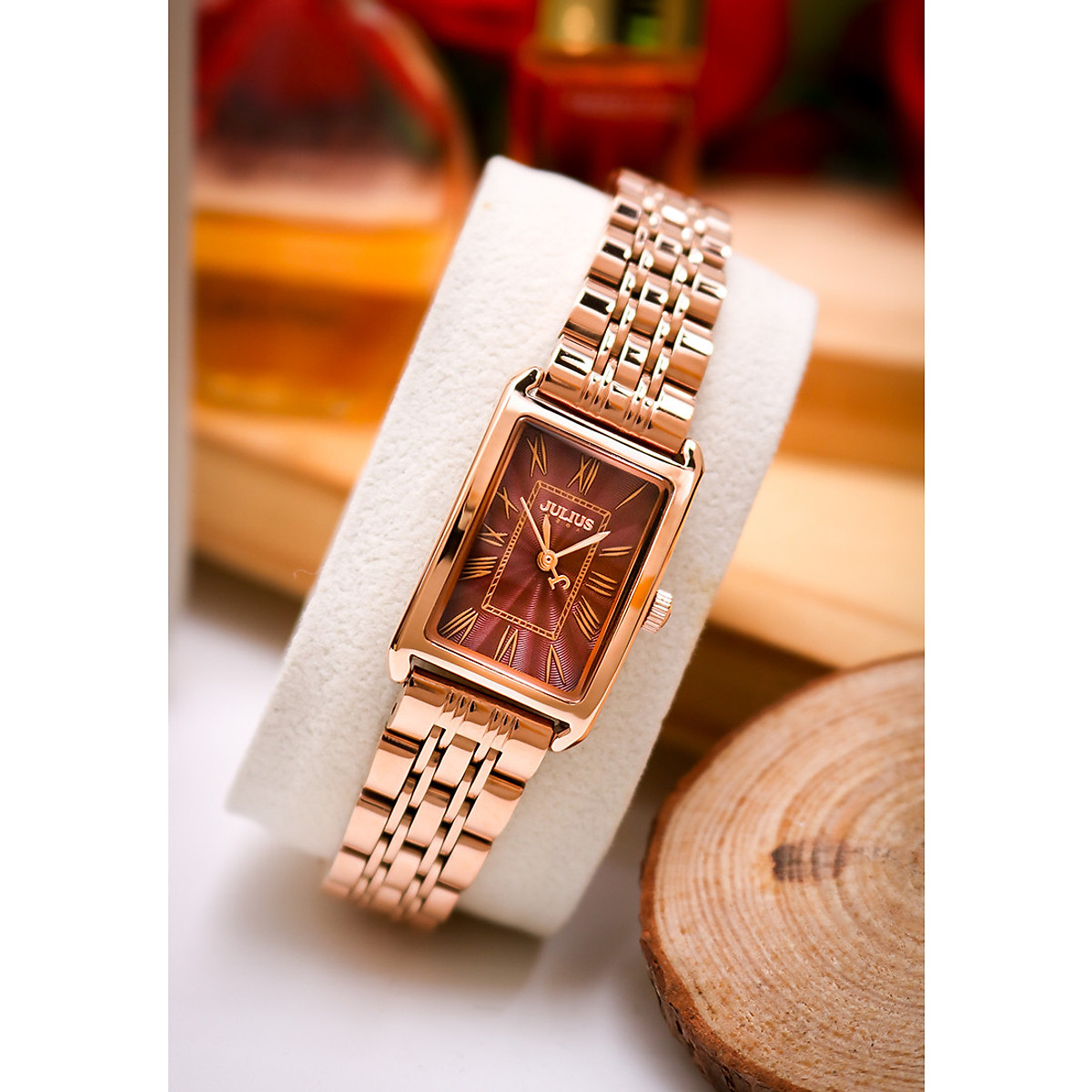 Đồng Hồ Nữ JA-1252 Julius Hàn Quốc Dây Thép
