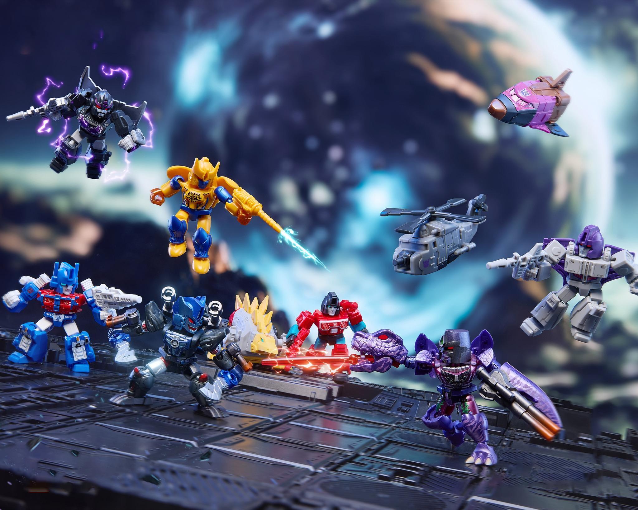 Đồ Chơi Blindbox Lắp Ráp Mô Hình Transformers - Defender Version 06 - Brutal Fang - Blokees ET56