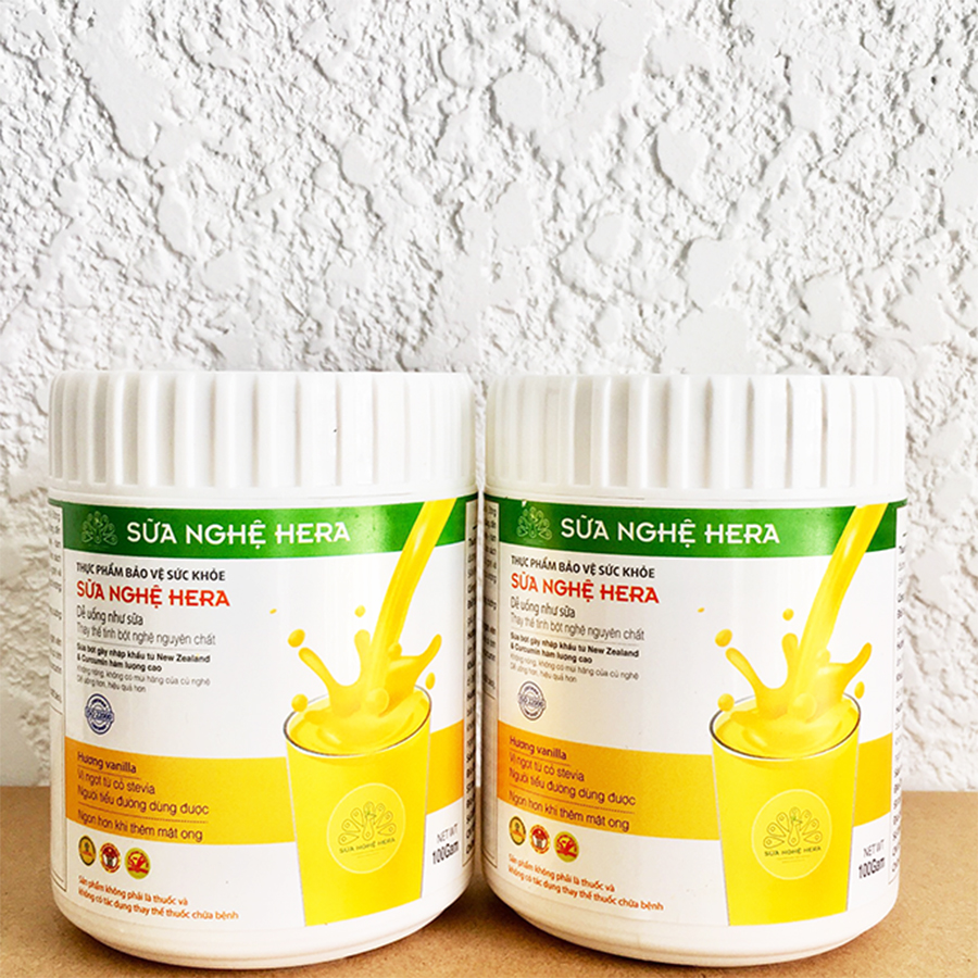 Combo 2 hộp Sữa Nghệ Hera 100gr - Hỗ trợ khỏe bao tử, LỢI SỮA cho con bú