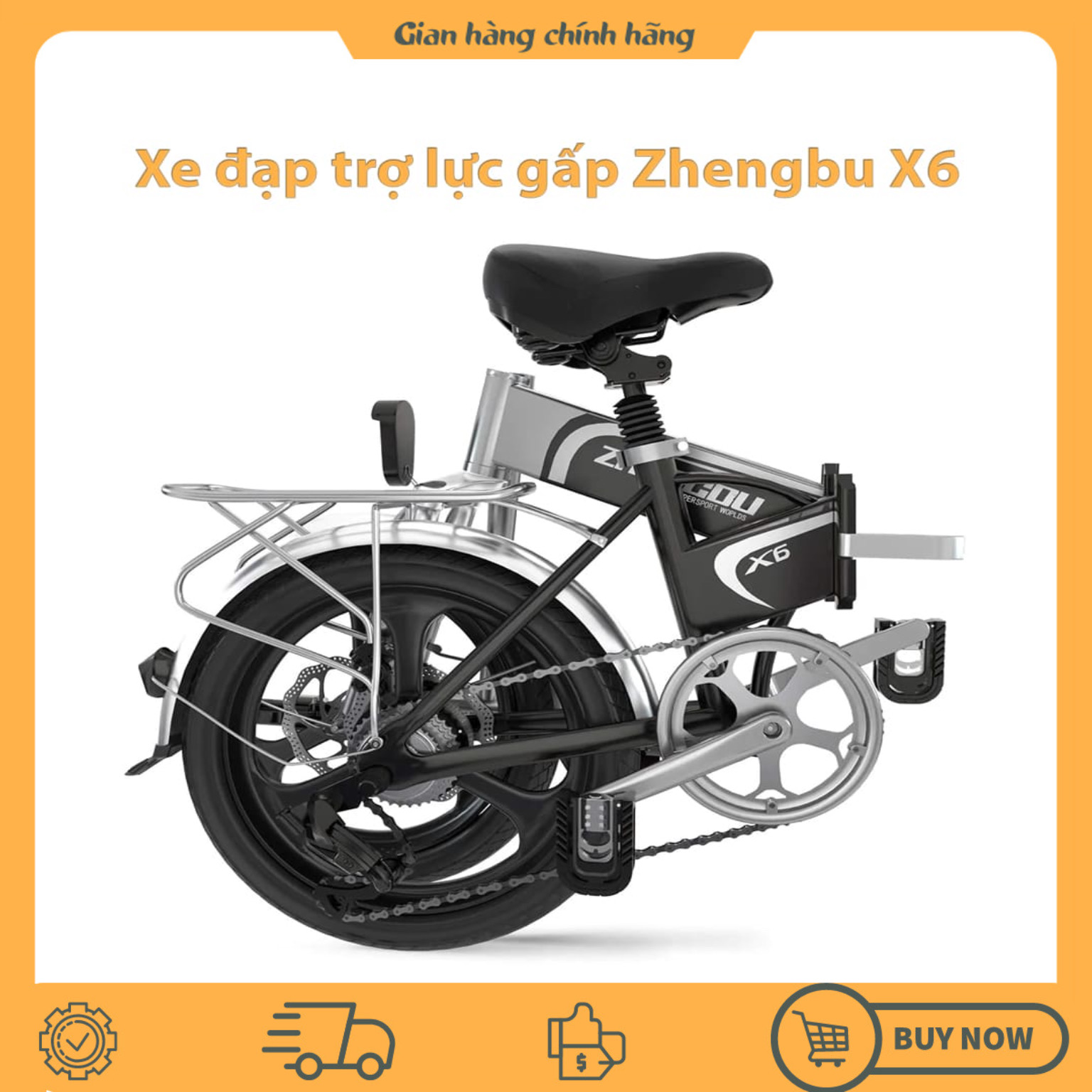 Xe đạp trợ lực điện Zhengbu X6- Gấp gọn