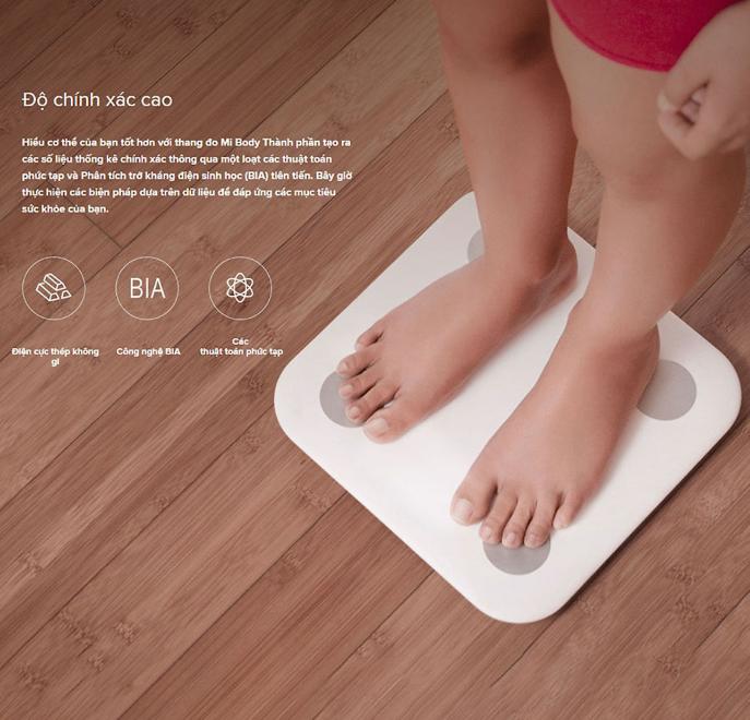 Cân điện tử thông minh Xiaomi Body Composition Scale 2 - Chính hãng