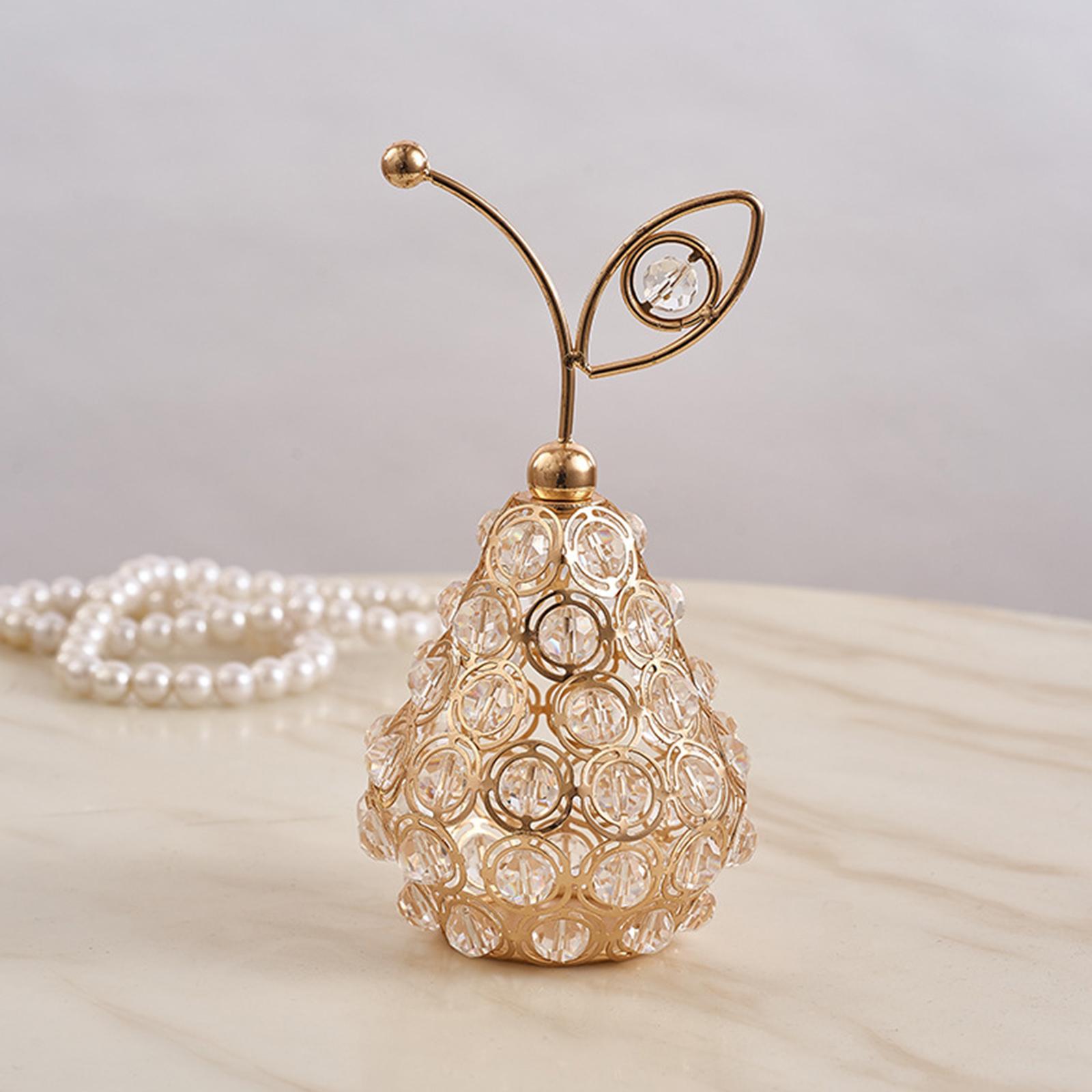 3pcs Nordic Crystal Fruit Statue Ornaments Figurine Home Office Decor