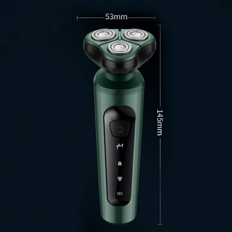 Máy Cạo Râu Lưỡi Dao Kép Đa Năng 3 Trong 1 Đầu Tông Đơ Cắt Tỉa Lông Mũi Chống Nước IPX7 Sạc Pin Màn Hình LED - Hàng Chính Hãng [Được đồng kiểm]
