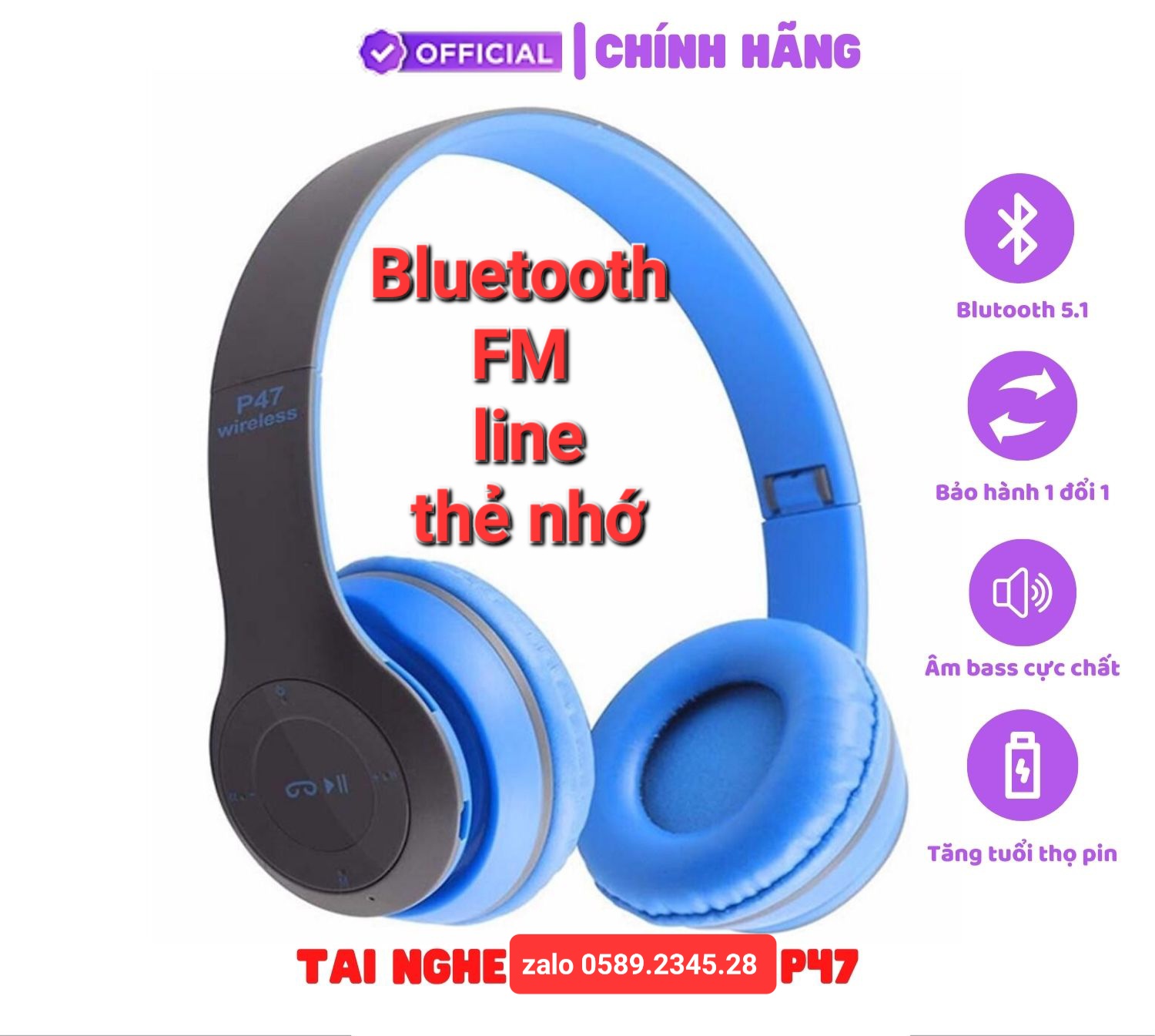 Tai nghe bluetooth P47