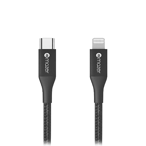 Dây Cáp MAZER ALU.DURA.TEK II USB-C to Lightning 30W PD Fast Charging - hàng chính hãng