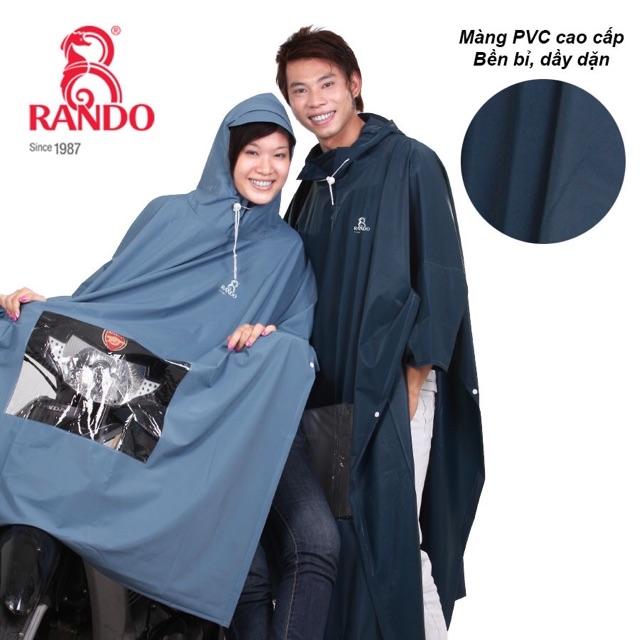 Hình ảnh Áo mưa poncho cao cấp cổ rùa có kiếng đèn