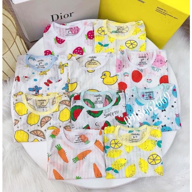 Bộ cotton giấy, bé trai bé gái từ 3-14kg.