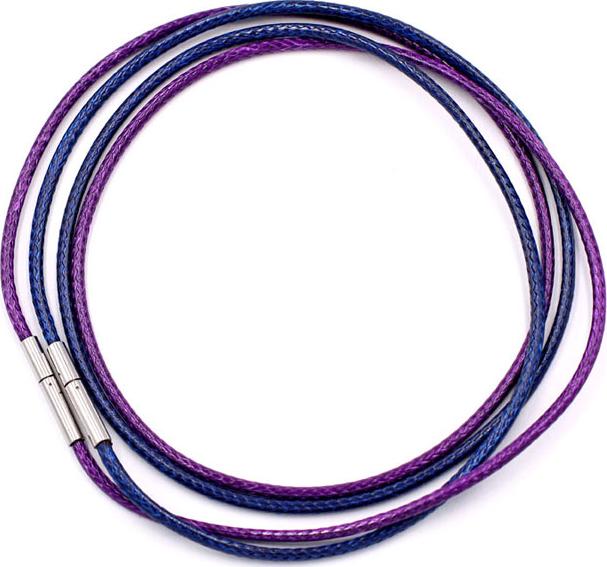 Combo 2 sợi dây vòng cổ cao su - xanh dương + tím DCSXDI1