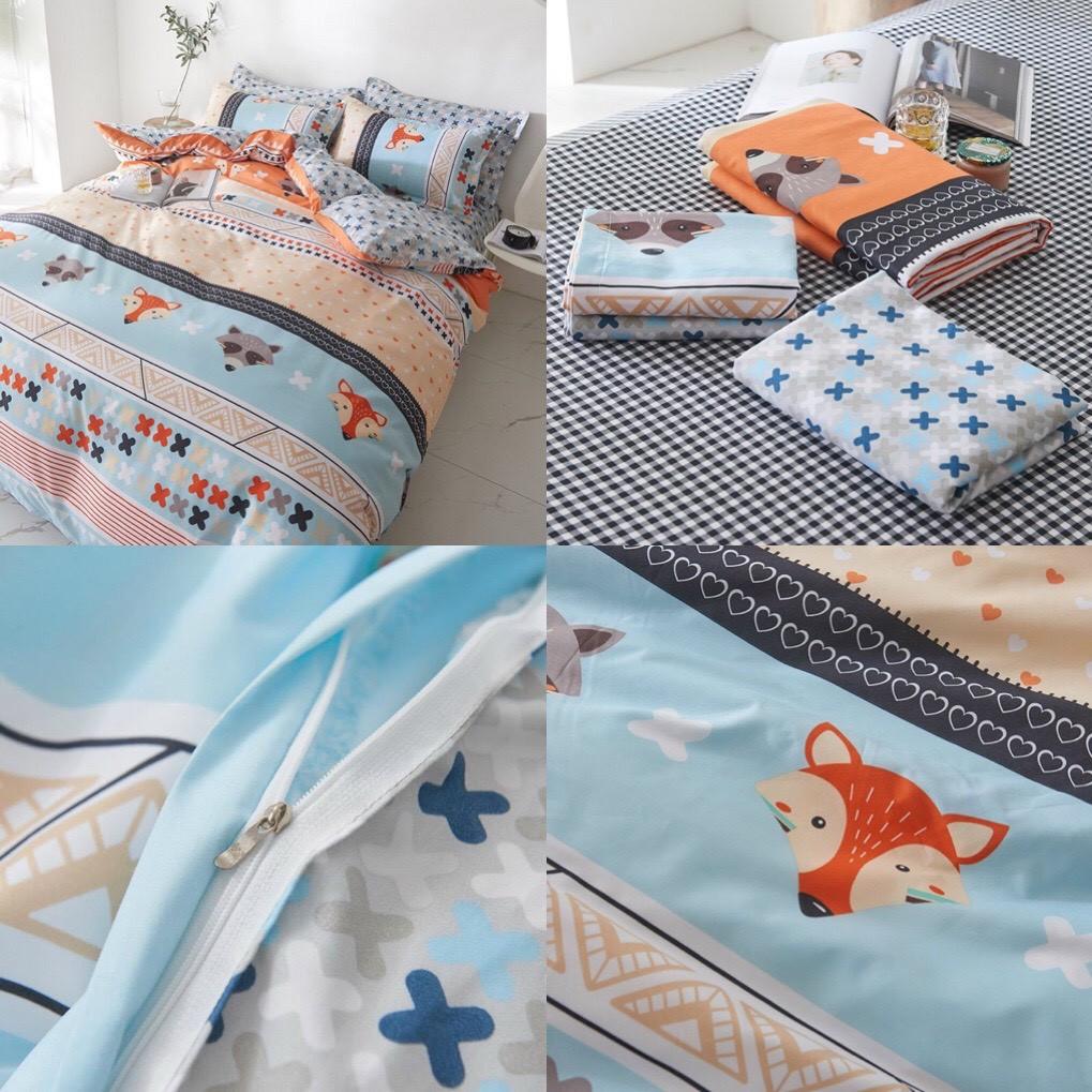 Bộ chăn ga Cotton poly thú cưng M2T bedding chăn ga hàn quốc đủ màu đủ size