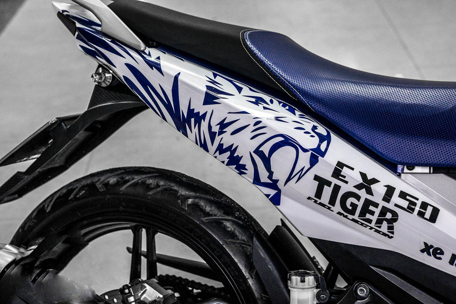 [Tem đẹp xịn] Tem trùm Exciter 150 Blue Tiger