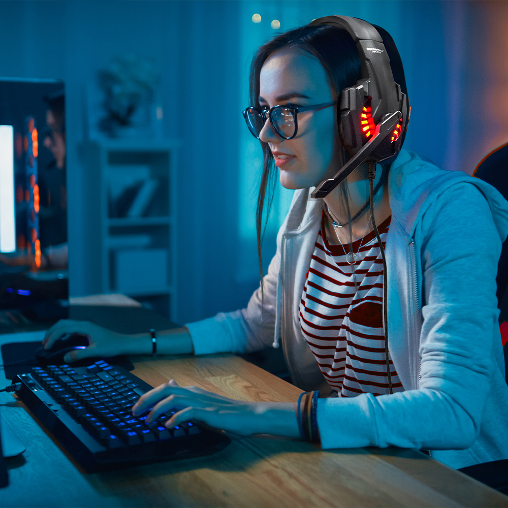 Tai Nghe Chụp Tai Có Micro Tích Hợp SoundMax AH-315 | Gaming Headset SoundMax AH315 - Hàng Chính Hãng