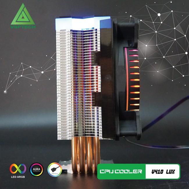 Quạt Tản Nhiệt V410 LUX ĐEN (4U-12cm) Sync LED ARGB