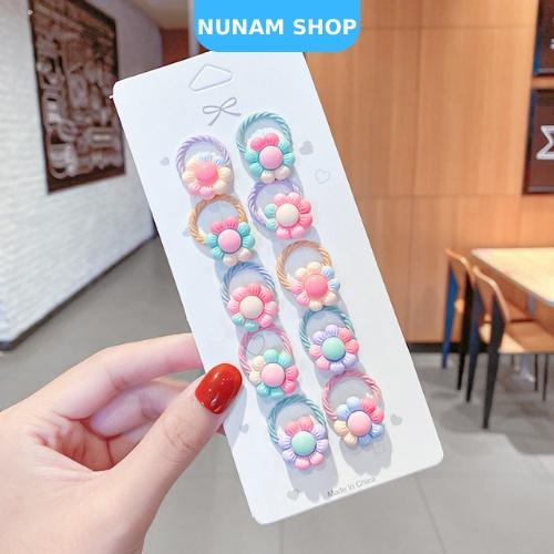SET10 - DÂY BUỘC TÓC NHIỀU MẪU CUTE CHO BÉ YÊU - NUNAM SHOP
