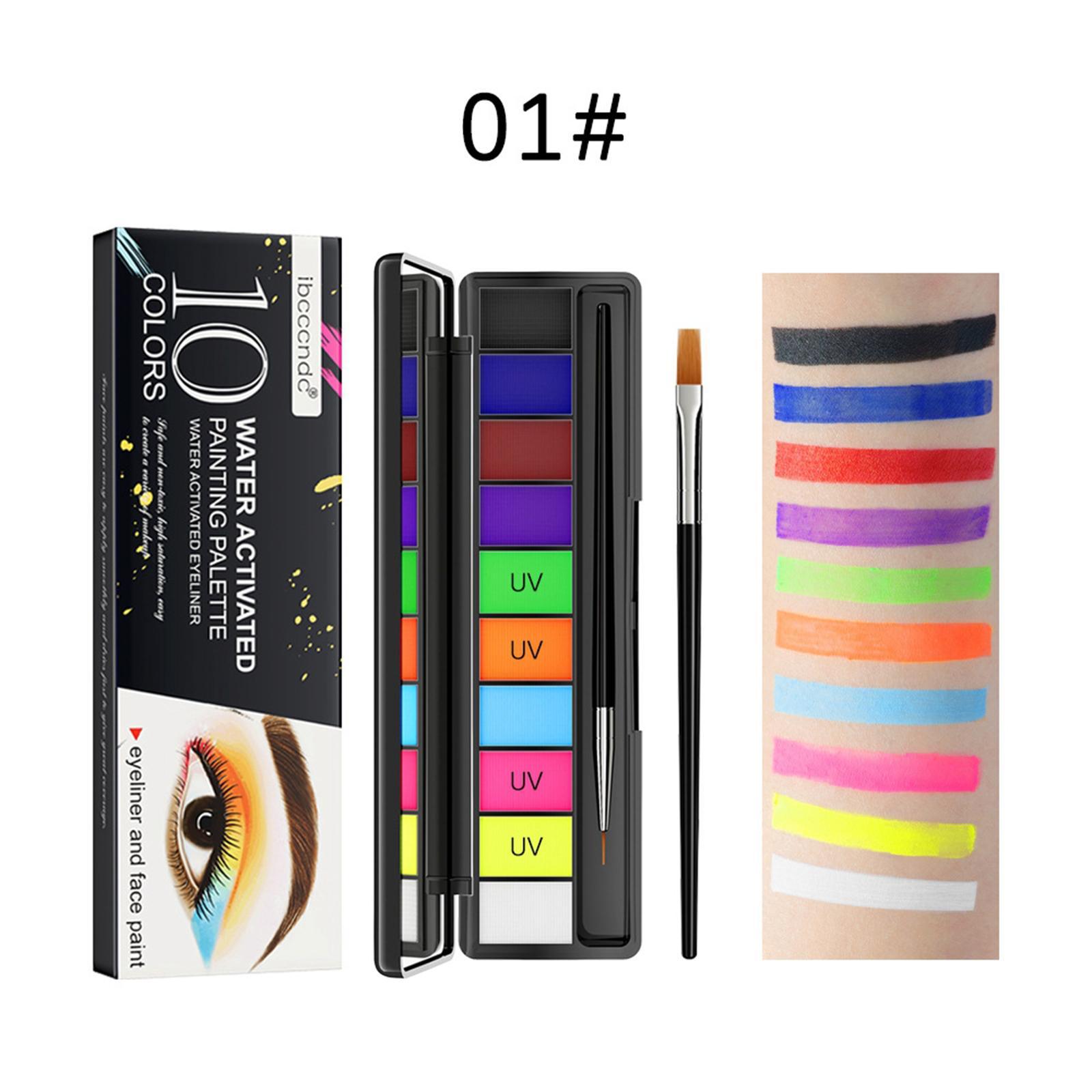 Face Painting Palette Water based Paints Face Body Painting Set for Theater Cosplay Costume