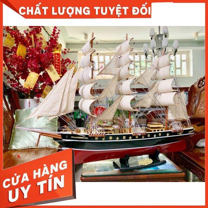 Thuyền CUTY SARK Tàu Chở Hàng Dài 100cm Đỏ Đen Độc Đá