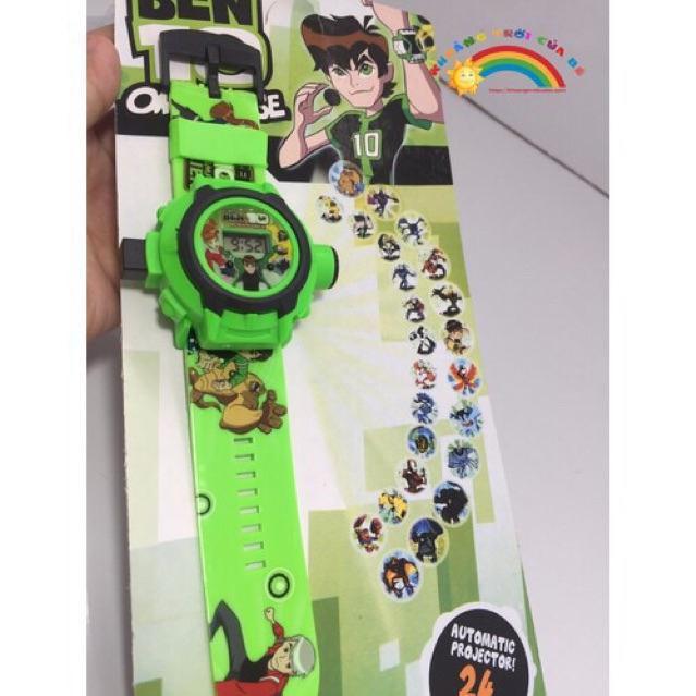 Đồng hồ Ben 10 chiếu hình nhân vật 3D siêu hot ( hàng sẵn )